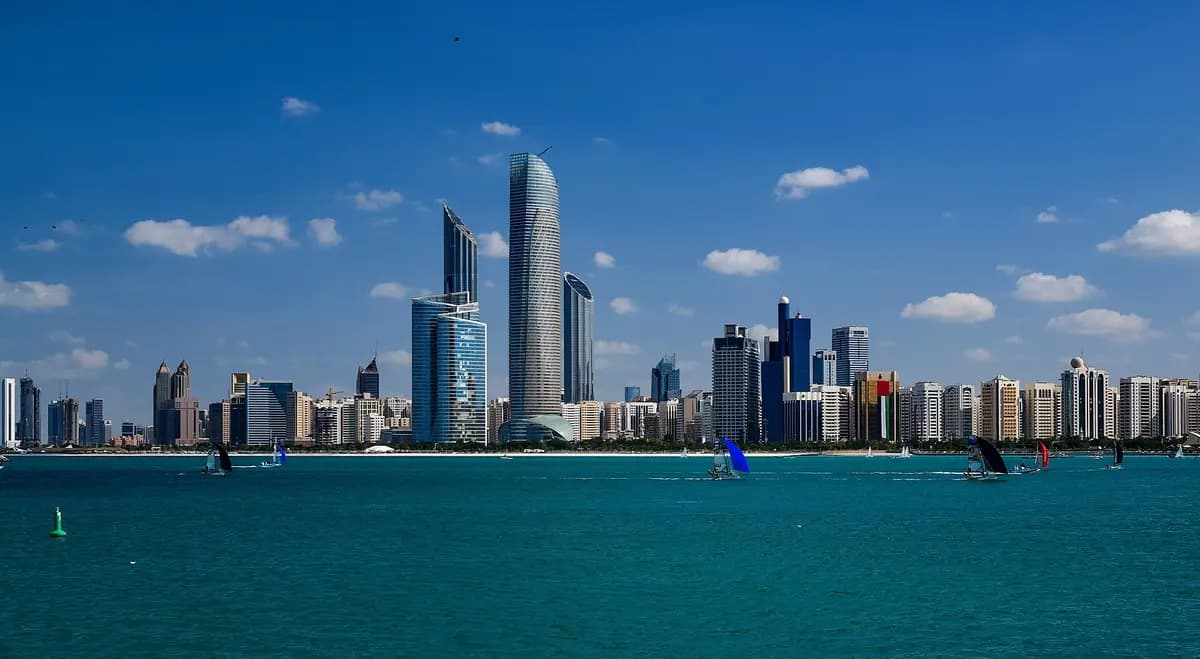 Aerial view of Abu Dhabi