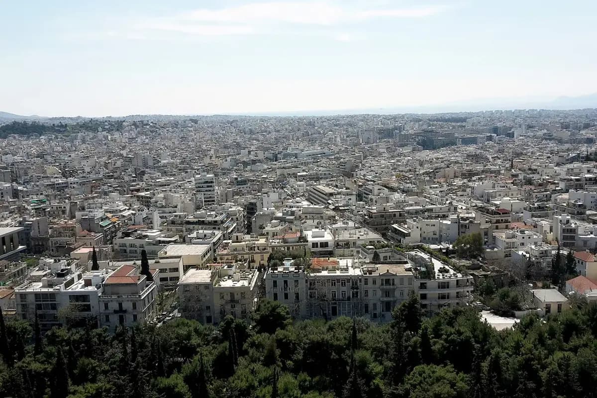 Aerial view of Athens