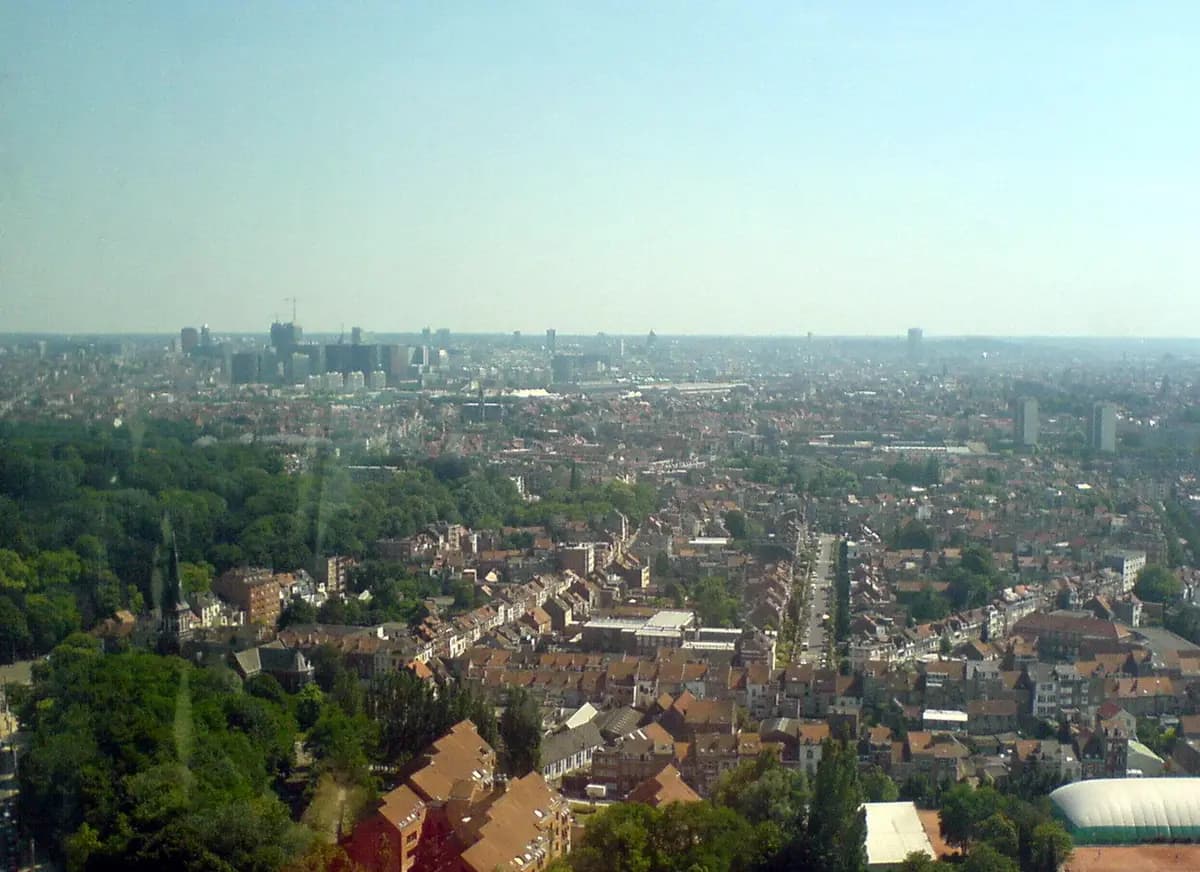 Aerial view of Brussels
