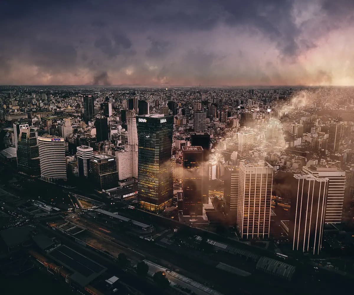 Aerial view of Buenos Aires