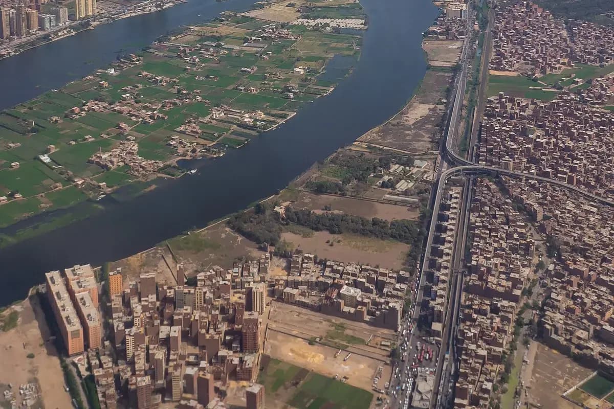 Aerial view of Cairo