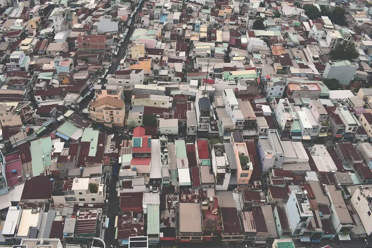 Aerial view of Ho Chi Minh City