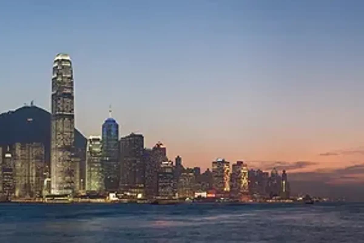 Aerial view of Hong Kong