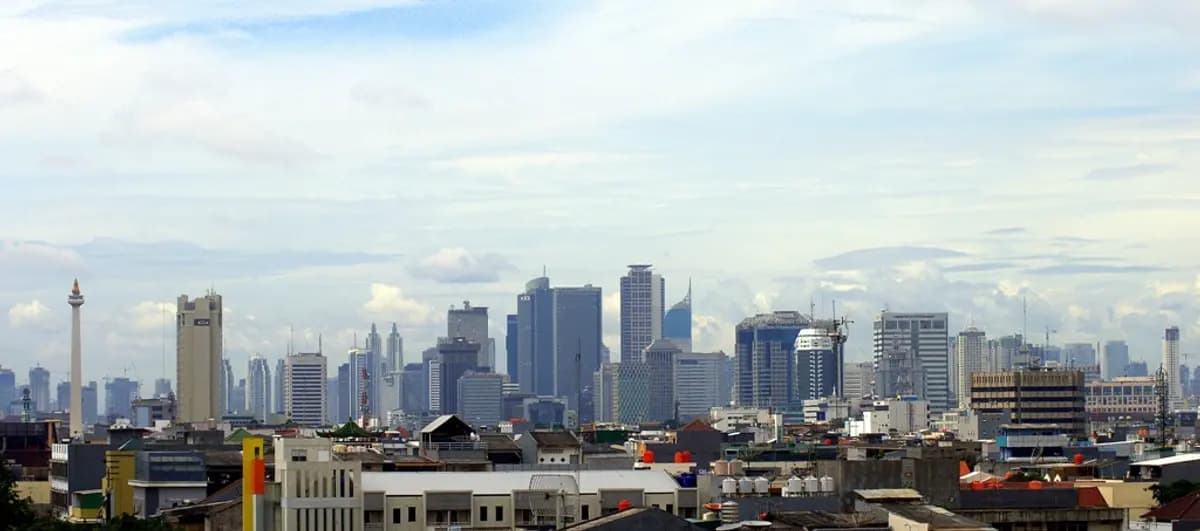 Aerial view of Jakarta