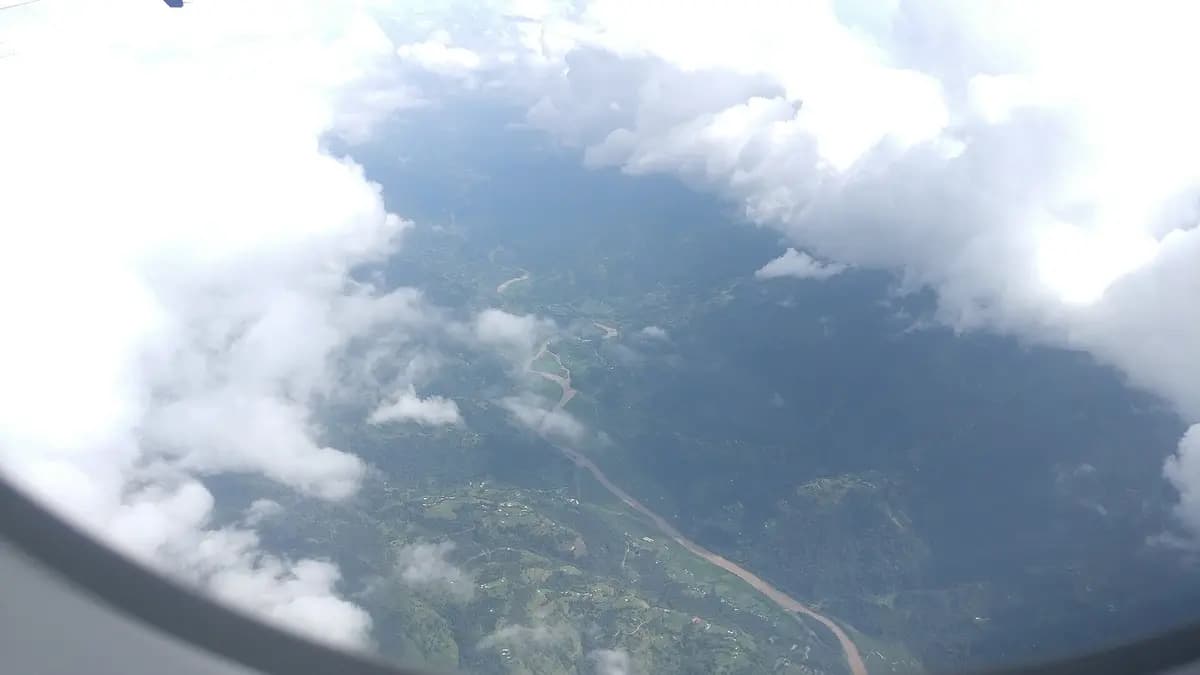 Aerial view of Kathmandu