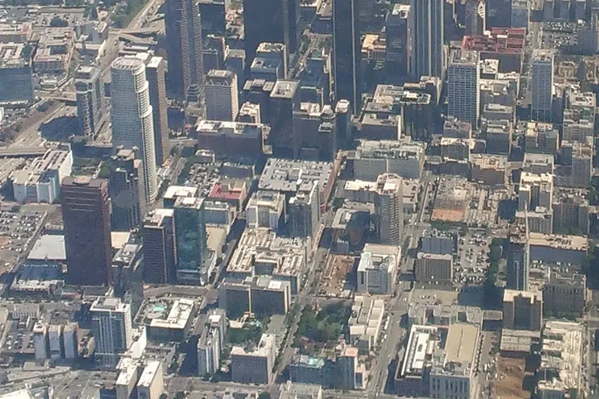 Aerial view of Los Angeles