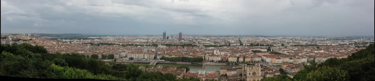 Aerial view of Lyon