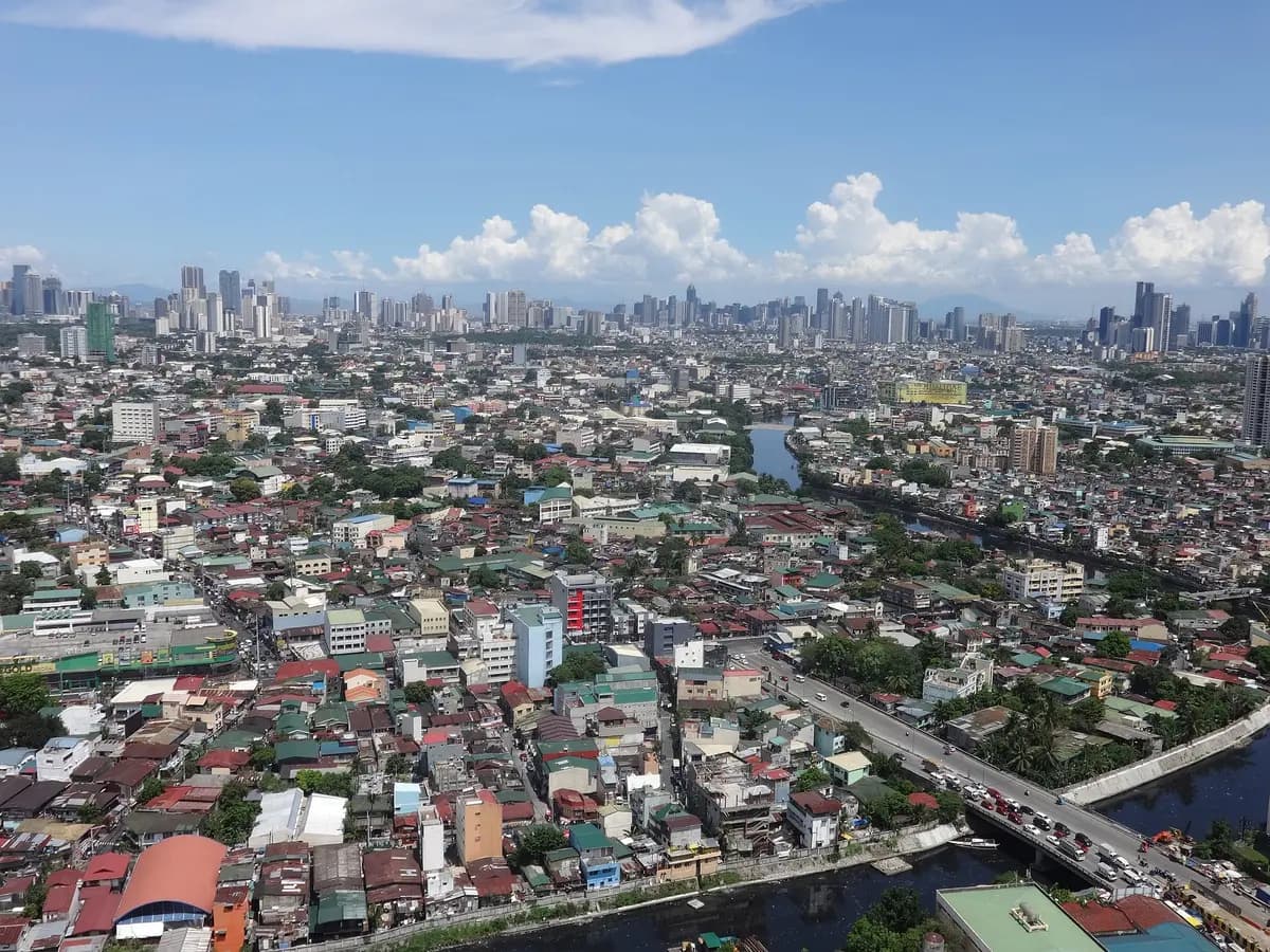 Aerial view of Manila
