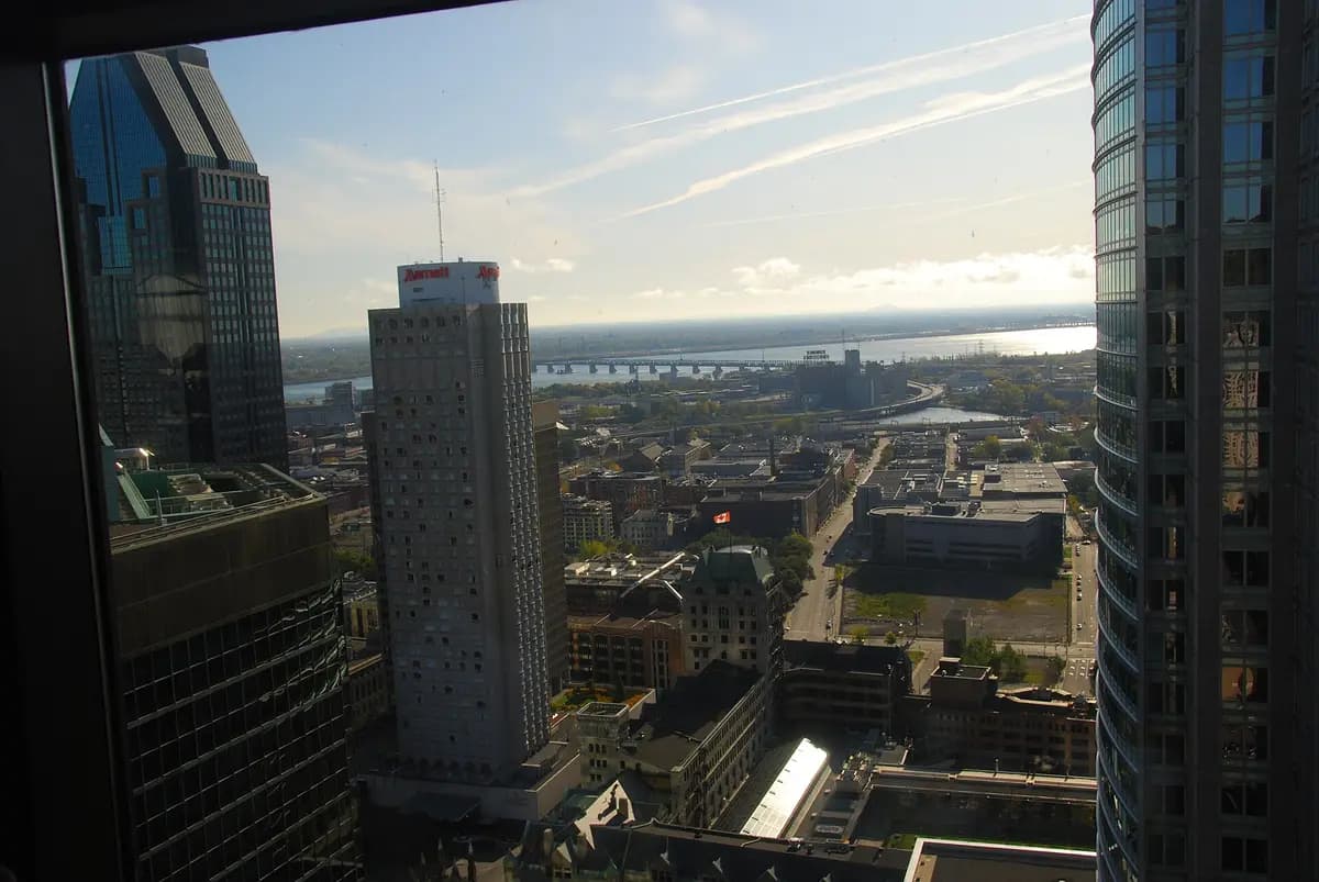Aerial view of Montreal