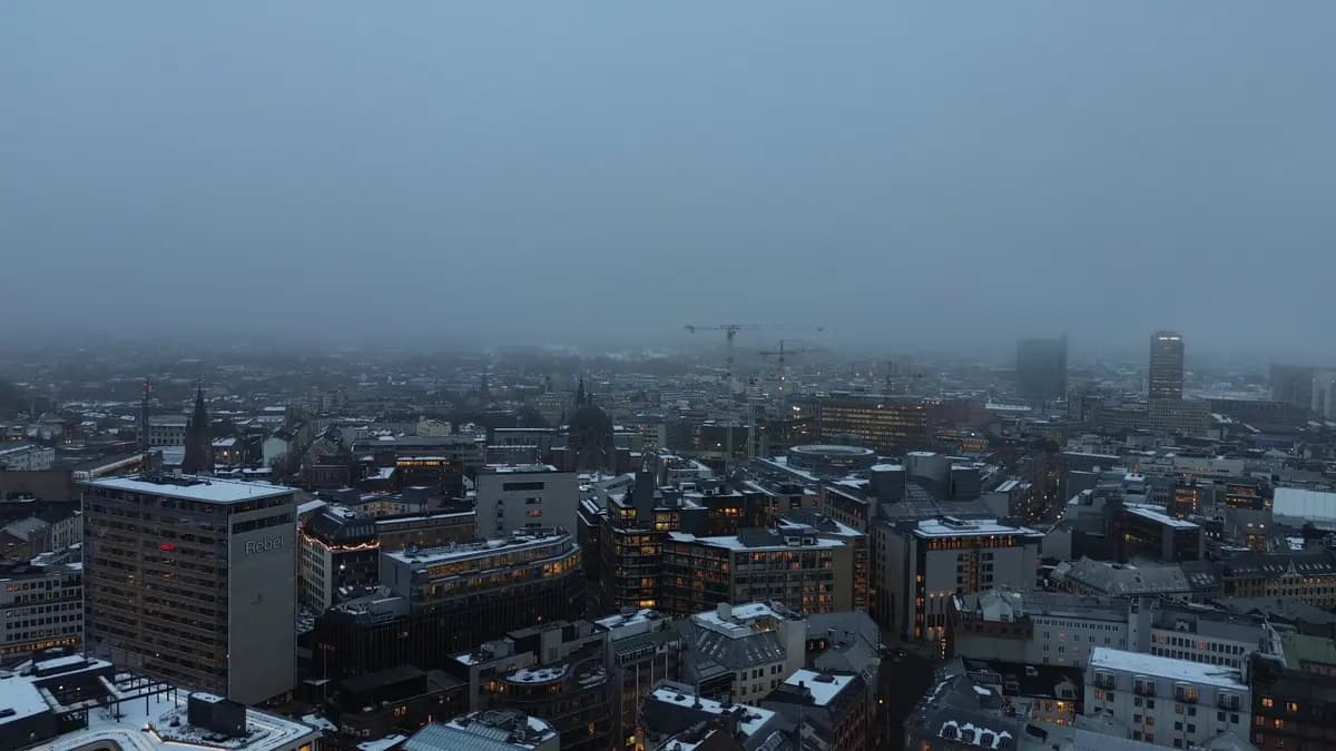 Aerial view of Oslo