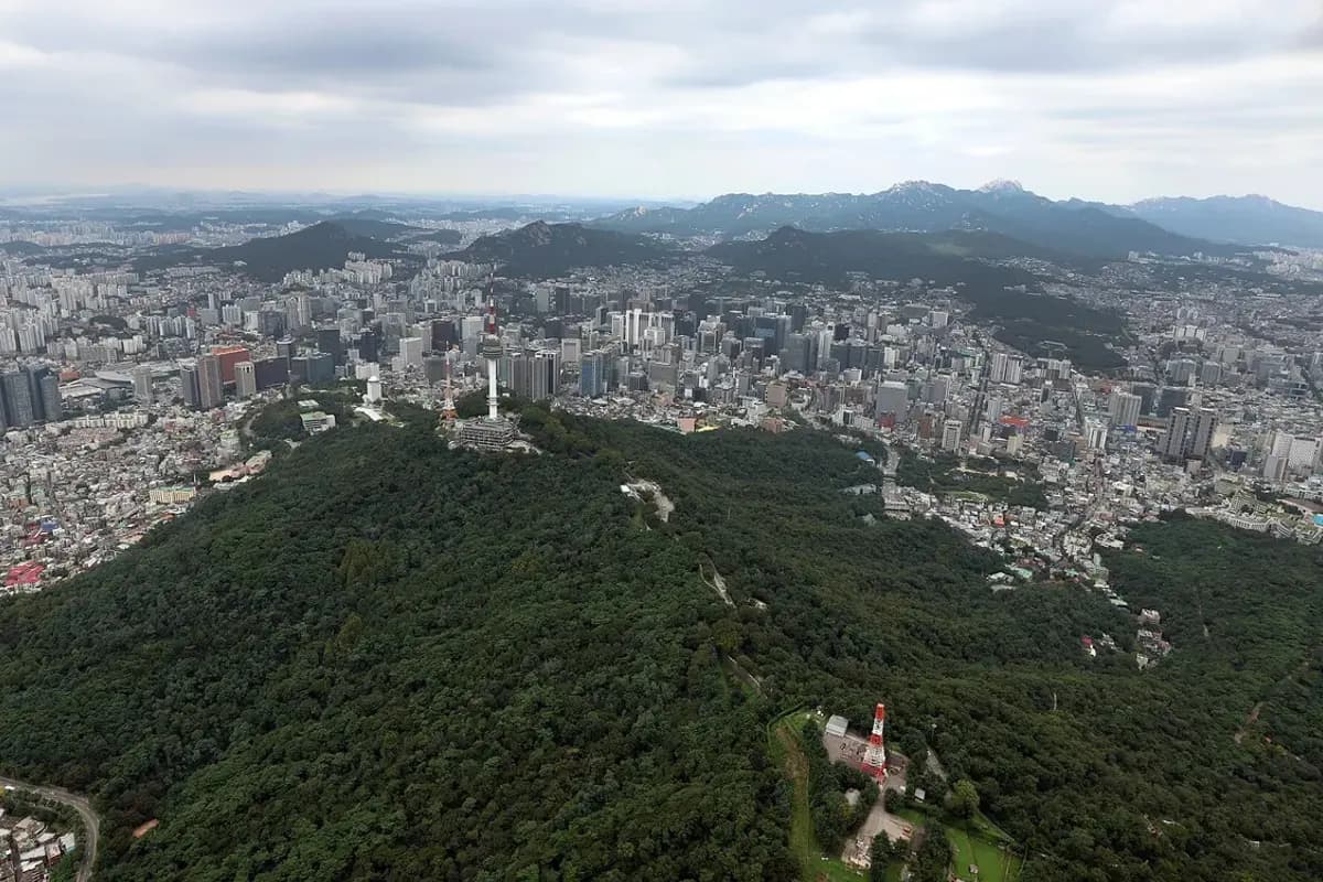 Aerial view of Seoul