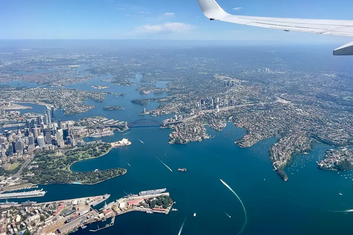 Aerial view of Sydney