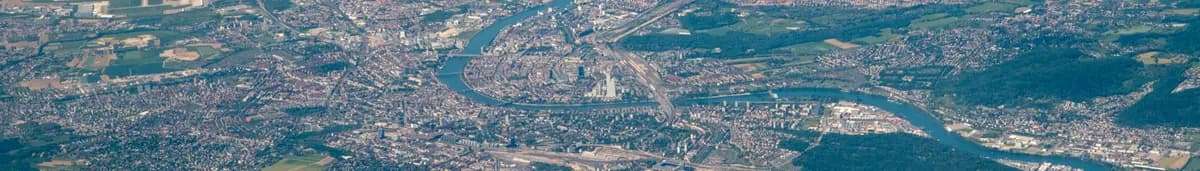Aerial view of Basel