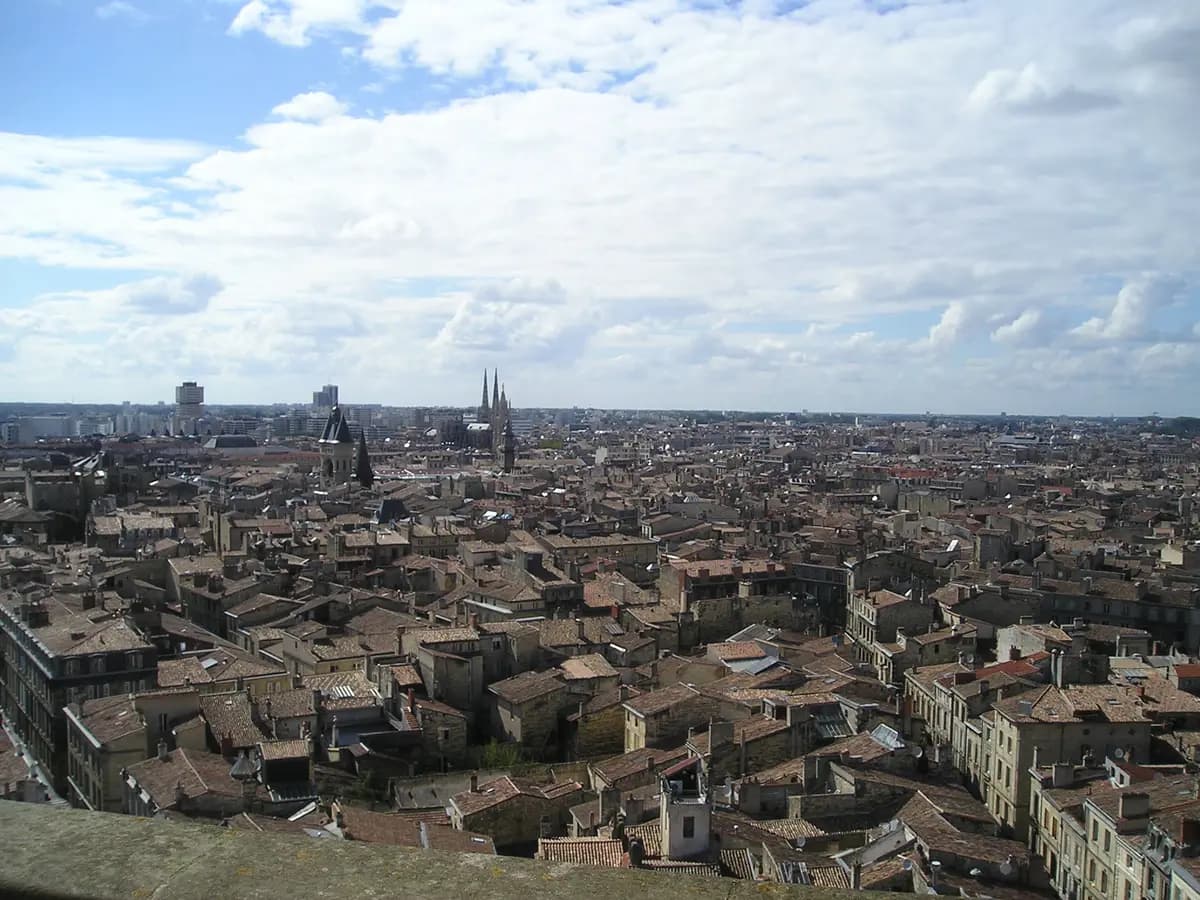 Aerial view of Bordeaux