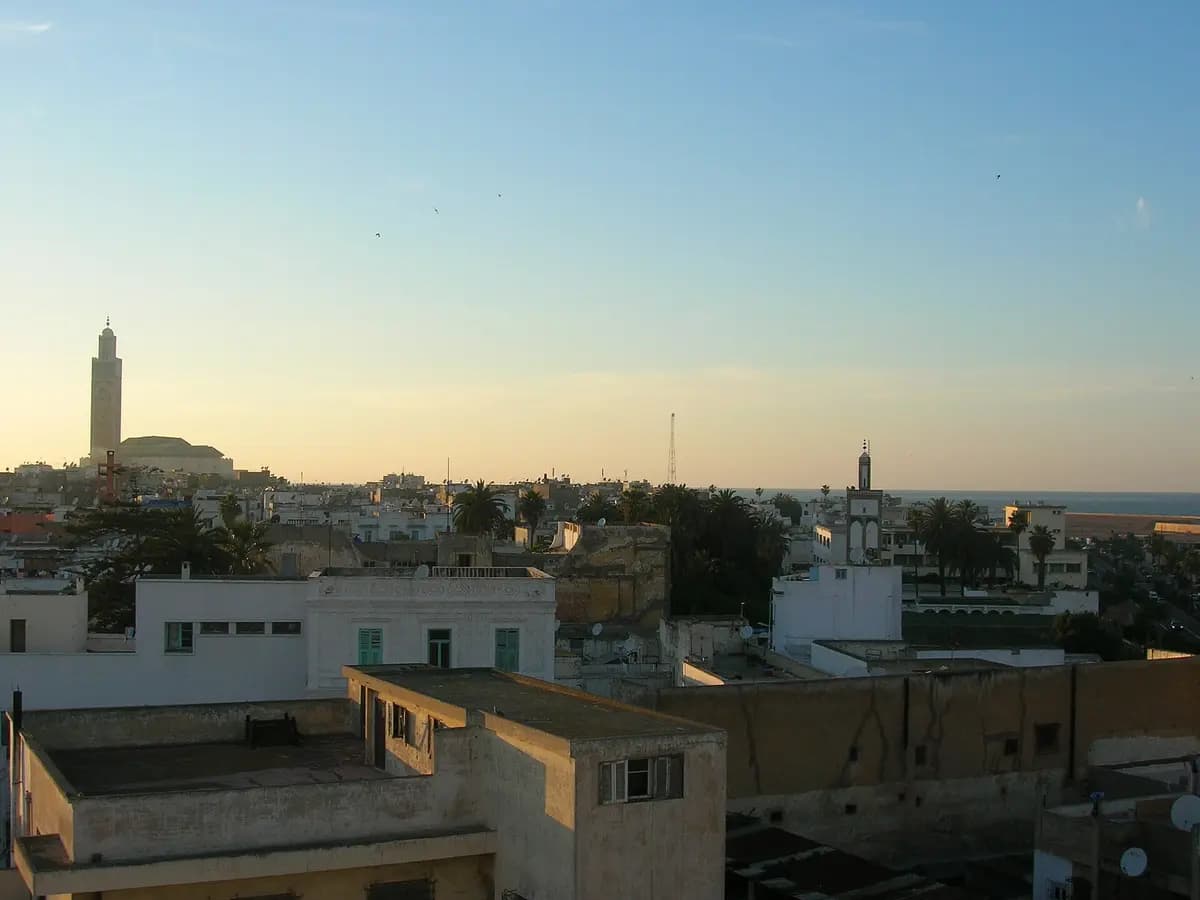 Aerial view of Casablanca