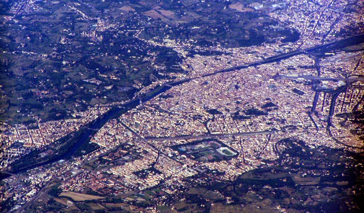 Aerial view of Florence