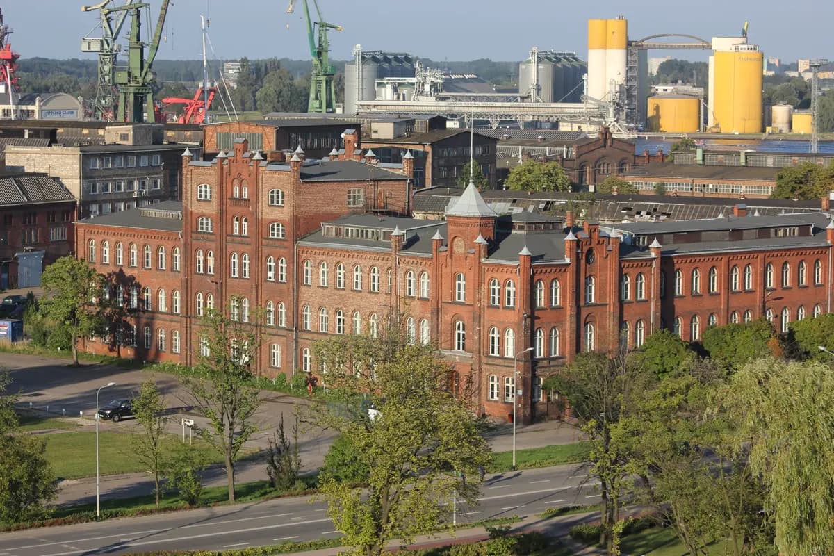 Aerial view of Gdansk