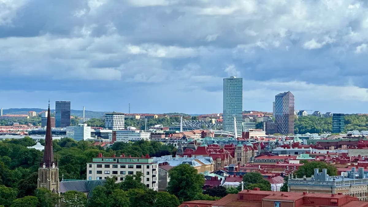 Aerial view of Gothenburg