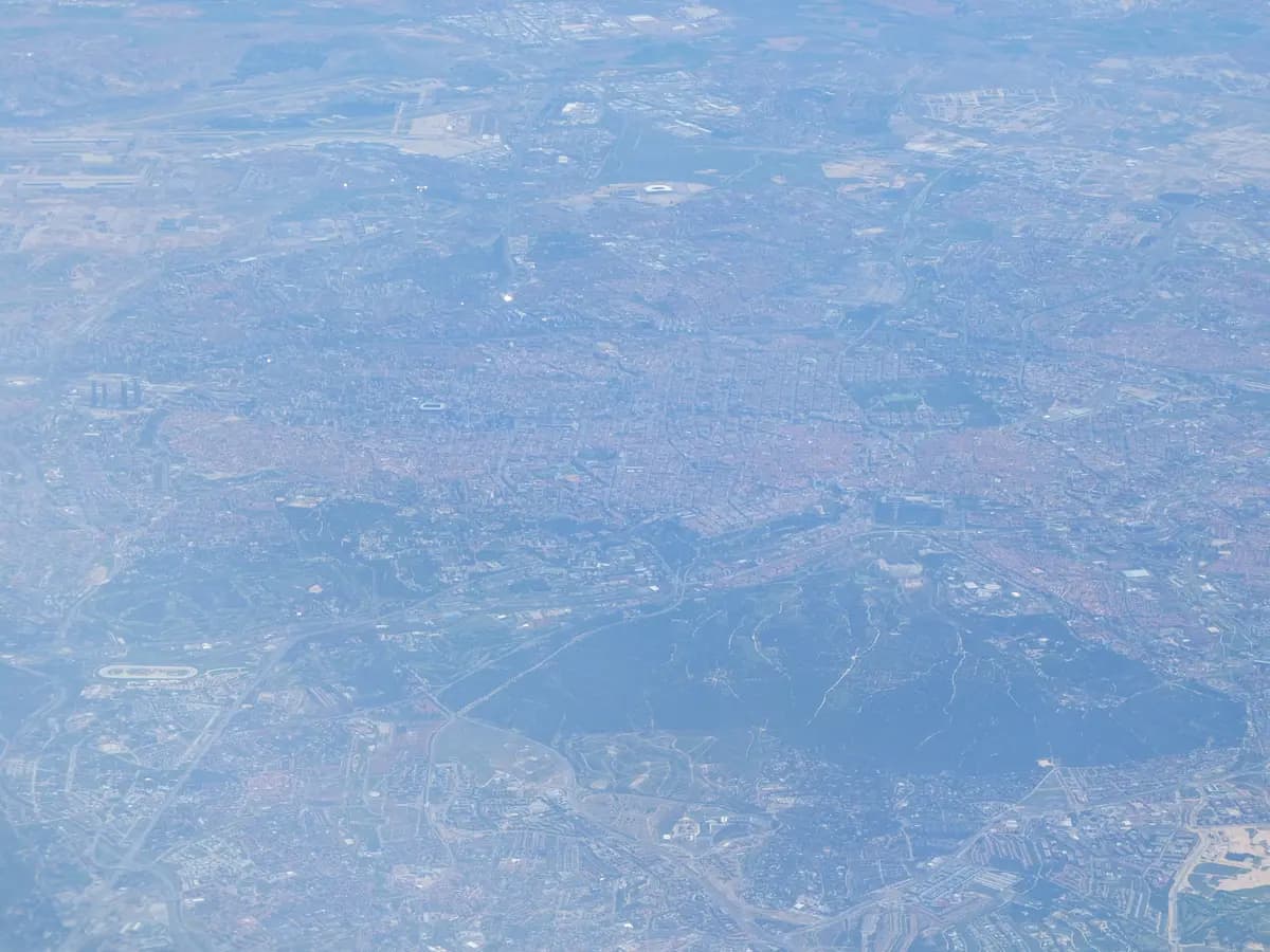 Aerial view of Madrid