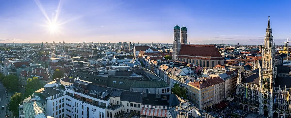 Aerial view of Munich