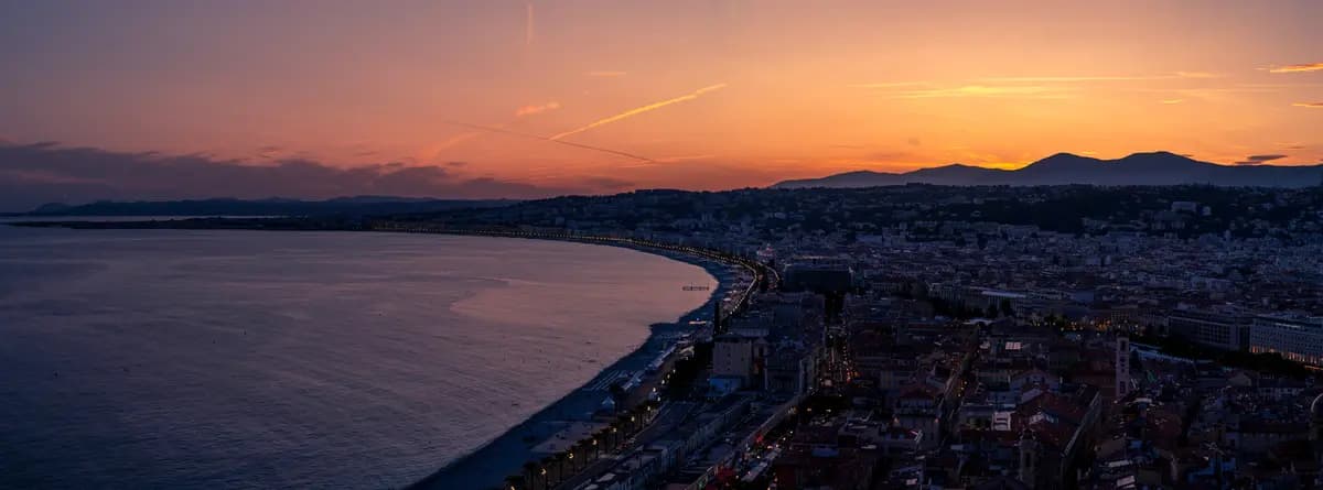 Aerial view of Nice