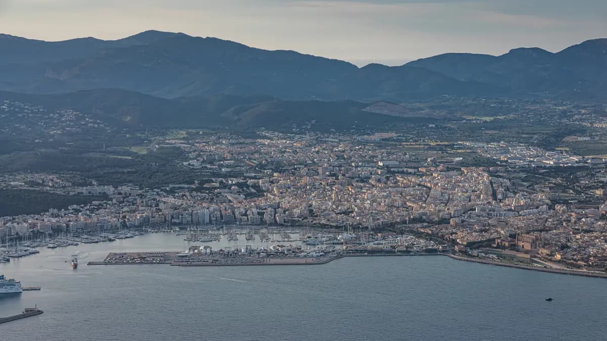Aerial view of Palma de Mallorca