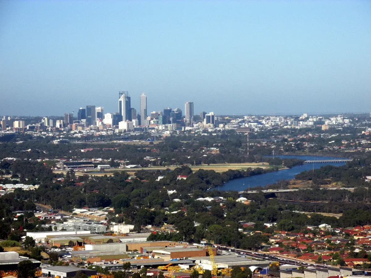 Aerial view of Perth