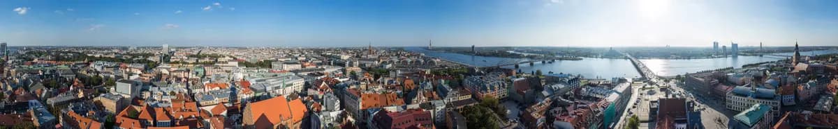 Aerial view of Riga