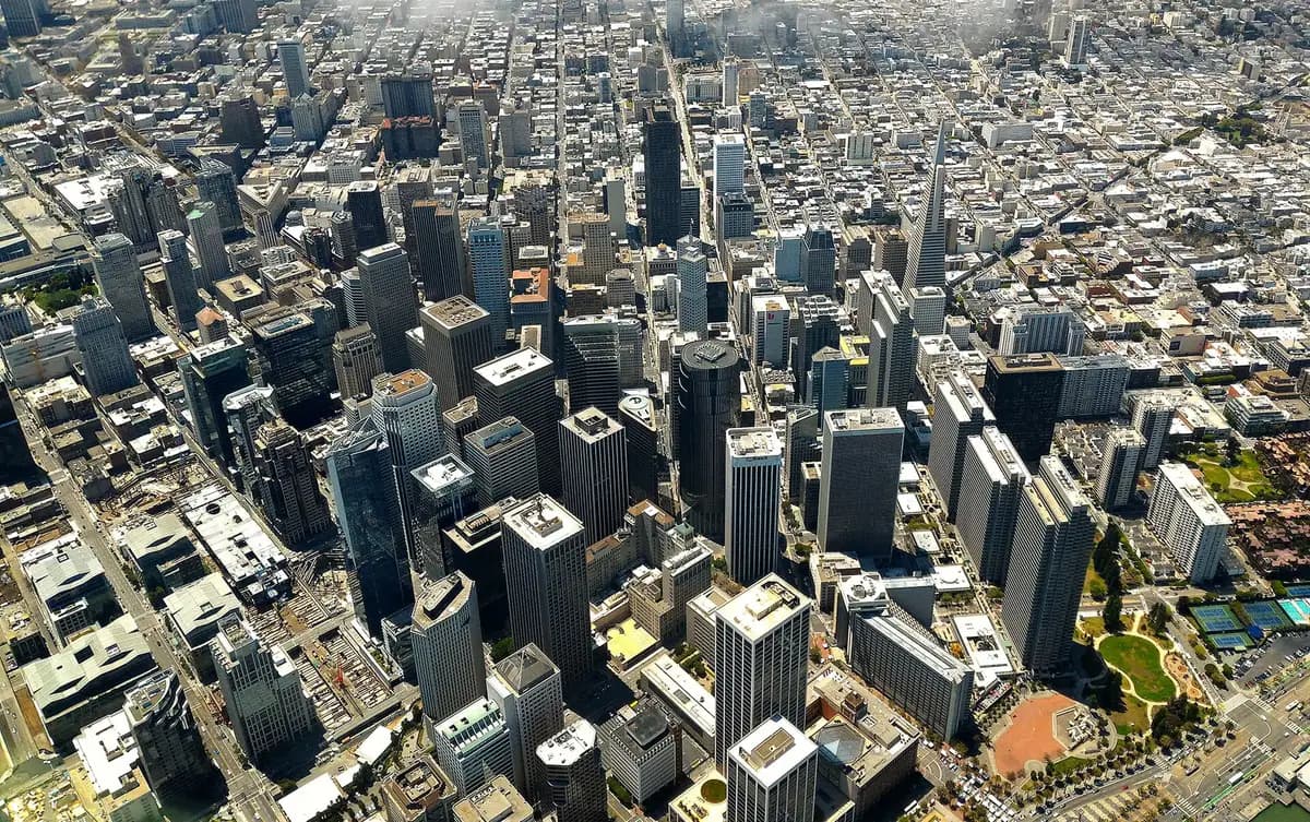 Aerial view of San Francisco