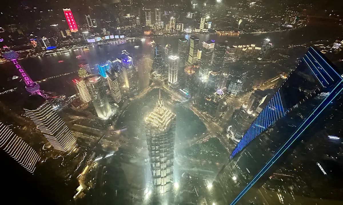 Aerial view of Shanghai