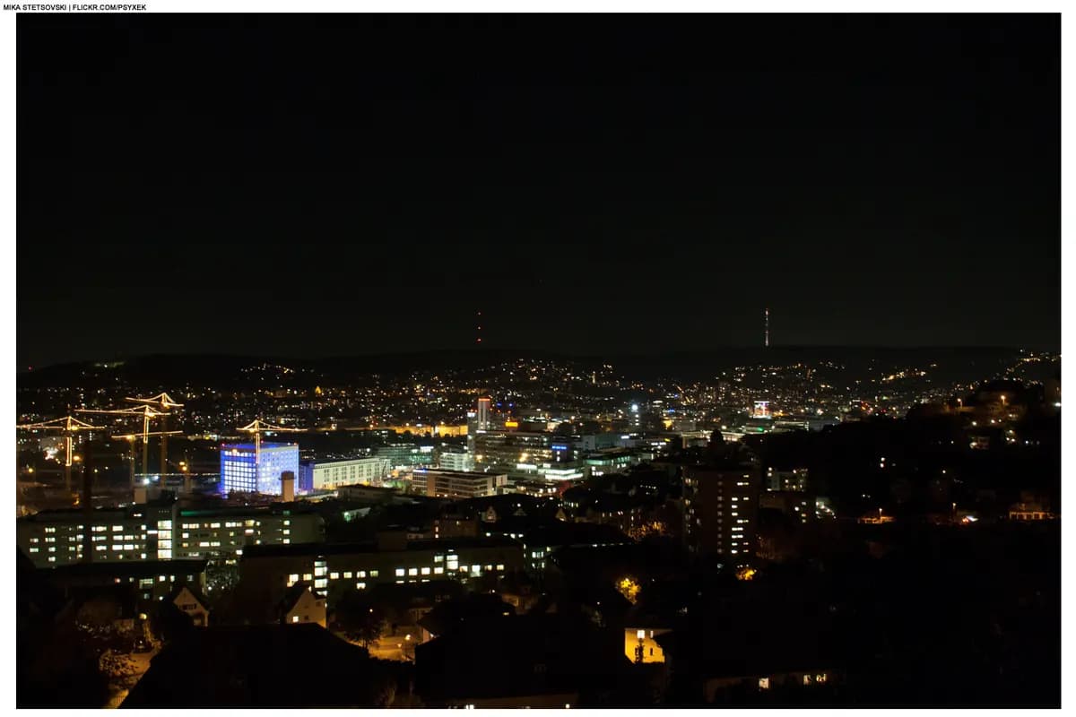 Aerial view of Stuttgart