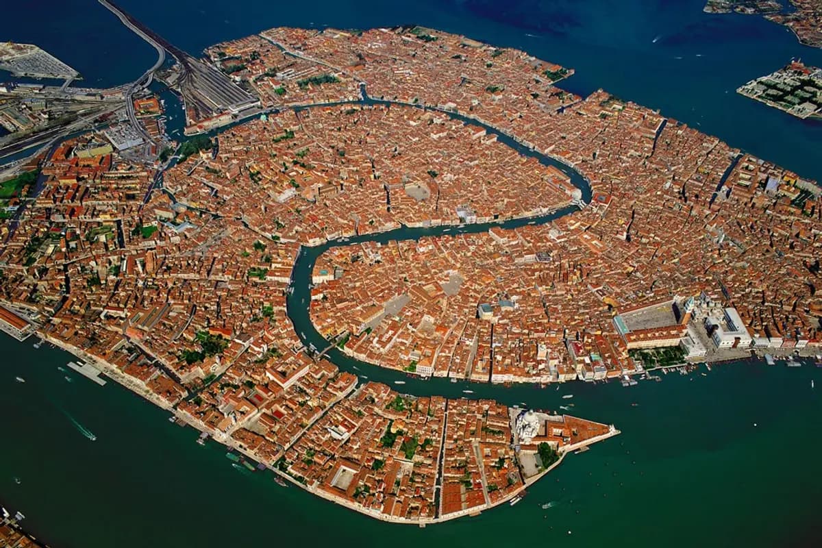 Aerial view of Venice