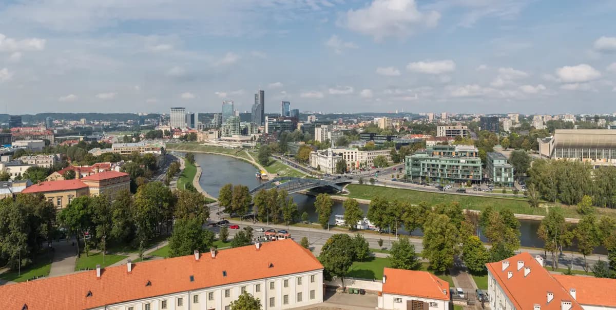 Aerial view of Vilnius