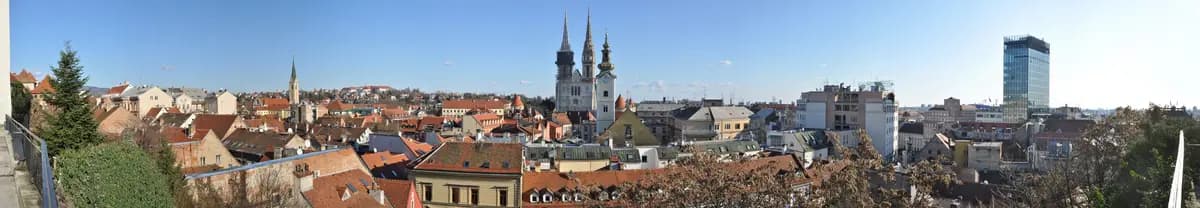 Aerial view of Zagreb
